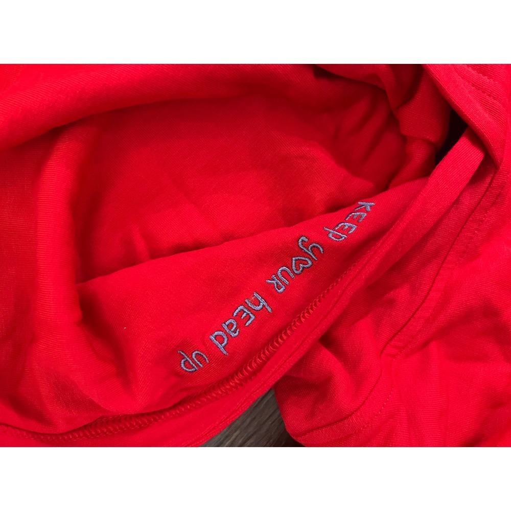 Big Feelings Red Cropped Hoodie Sweatshirt XXS Cute Graphic Top - Picture 2 of 4